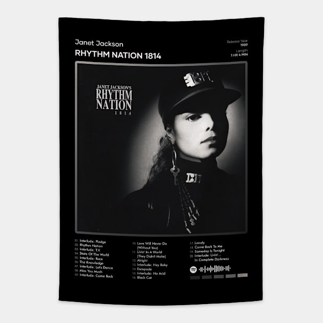 Janet Jackson - Rhythm Nation 1814 Tracklist Album Tapestry by 80sRetro