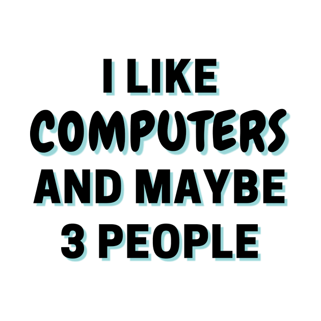 I Like Computers And Maybe 3 People by Word Minimalism