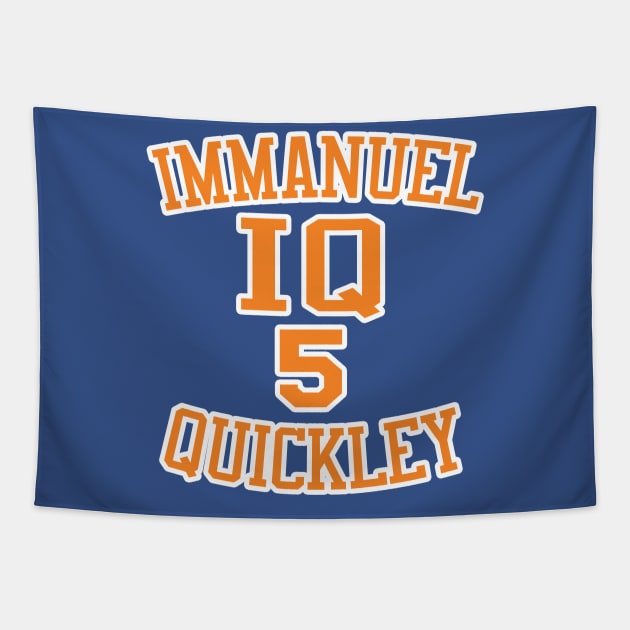 Immanuel Quickley New York Knicks Tapestry by IronLung Designs