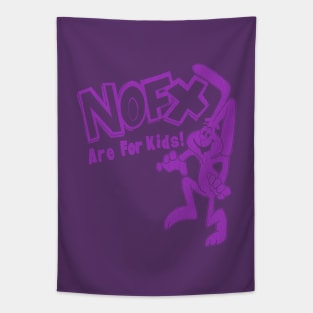 90s nofx are for kids purple Tapestry