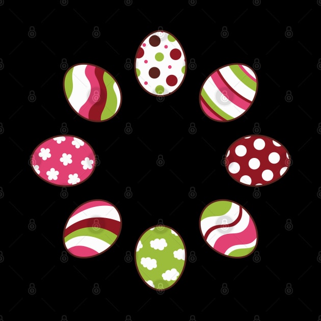 Eggs | Pink Green | Stripes | Dots | Clouds | Black by Wintre2