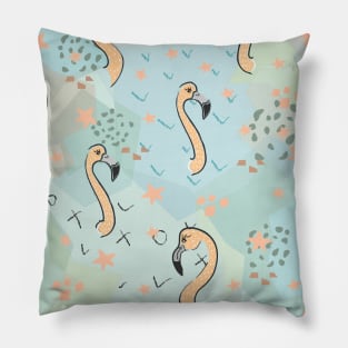 Flamingo Pattern Pillow