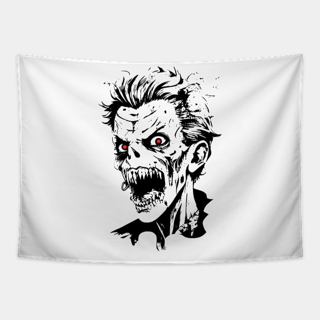 zombie horror Tapestry by yacine_yb