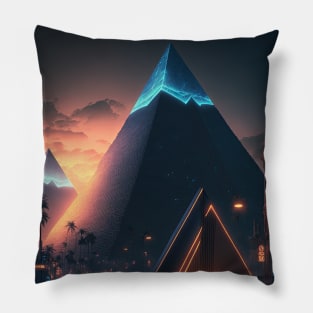 Cyberpunk Pyramid Pillow