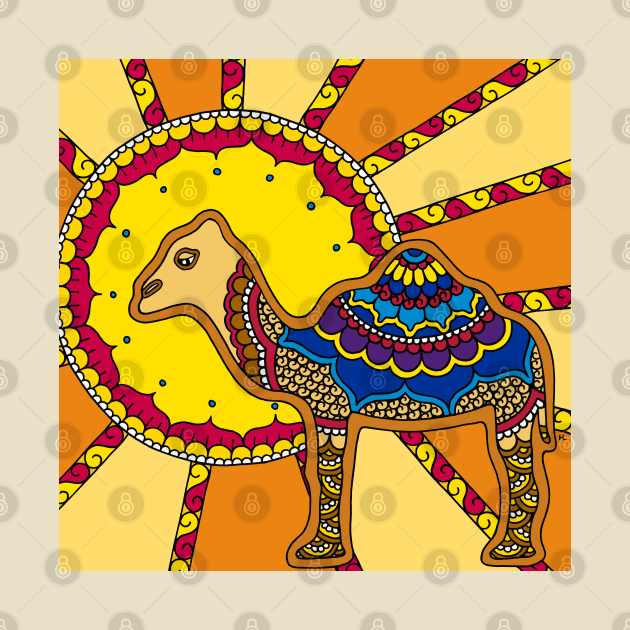 Camel and Sun by HLeslie Design