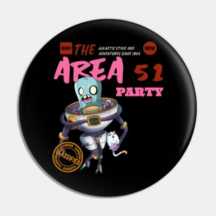 Area 51 Experimental Party Alien Pin