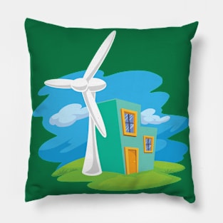 Wind Turbines Pillow