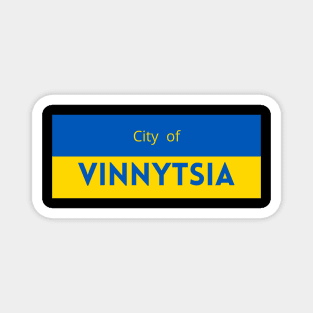 The City of Vinnytsia in Ukraine Flag Magnet