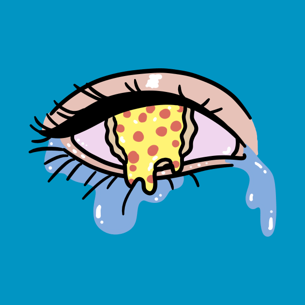 Crying Pizza Eye by saradaboru