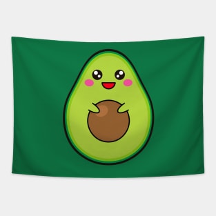 Avocado Kawaii Tapestry