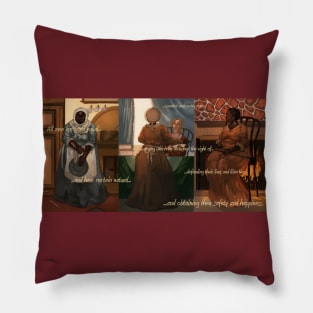 Elizabeth Freeman Triptych Pillow