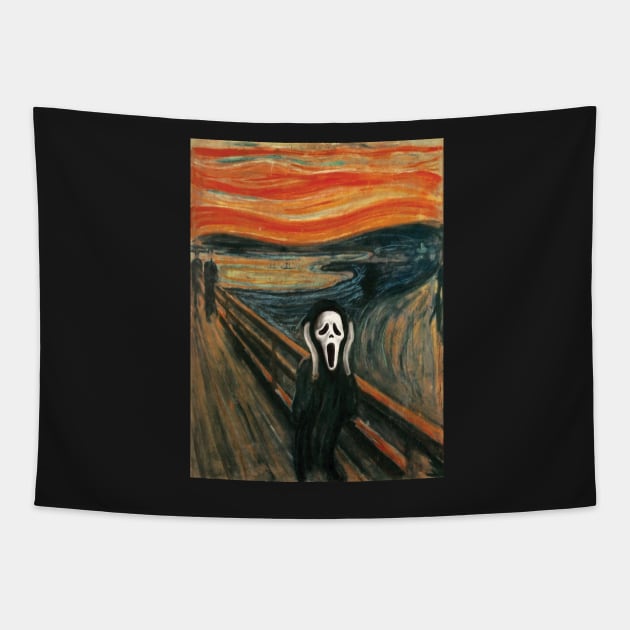 The Scream Parody Tapestry by bovaart