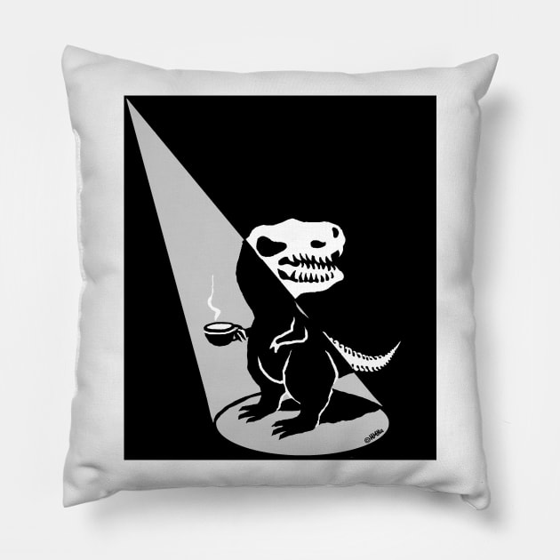 Tea Rex Show Time(W) Pillow by NewSignCreation