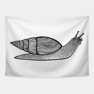 Giant African Landsnail - cool animal design - on white Tapestry