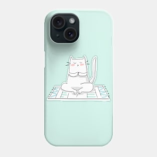 Zen Cat Doing Yoga Phone Case