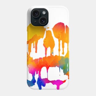 Melted color skull Phone Case