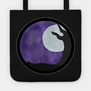 Purple night sky tree Tote