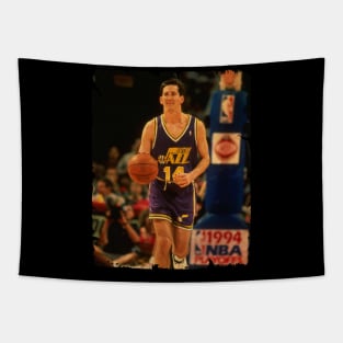 Jeff Hornacek - Vintage Design Of Basketball Tapestry