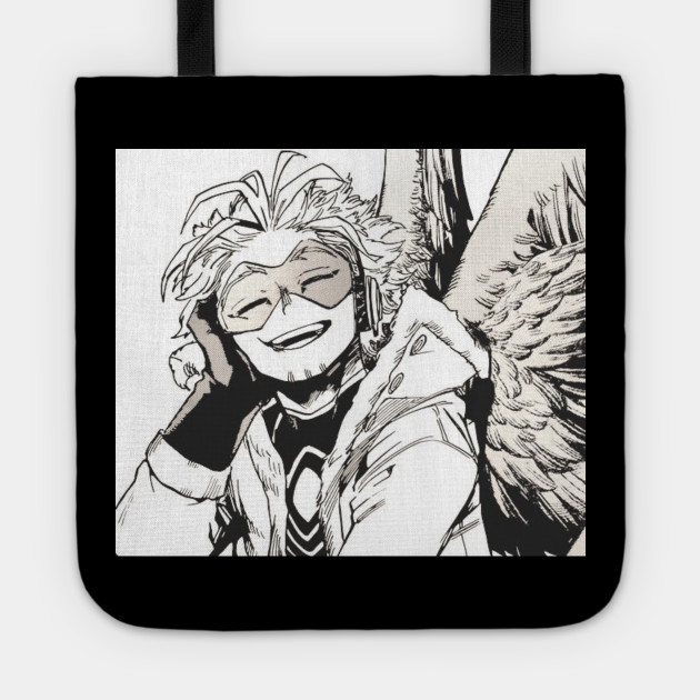 Hawks Manga Panel My Hero Academia Manga Tragetasche Teepublic De