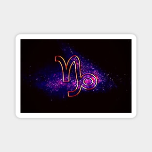 Capricorn (Retro Capricorn Zodiac) Magnet