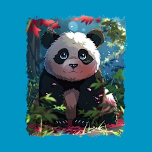 Adorable Panda Pal - Cute Panda Illustration T-Shirt