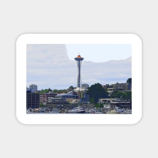 Gold Topped Space Needle Magnet