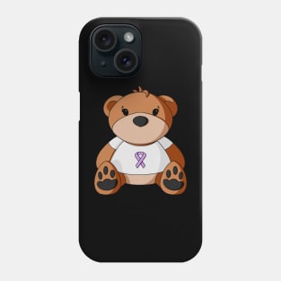 Cancer Awareness Teddy Bear Phone Case