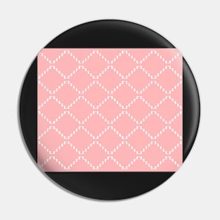 Abstract geometric pattern - pink and white. Pin