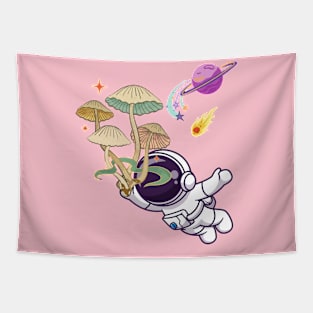 Aesthetic Astronaut Moon Grunge Aesthetic Tapestry