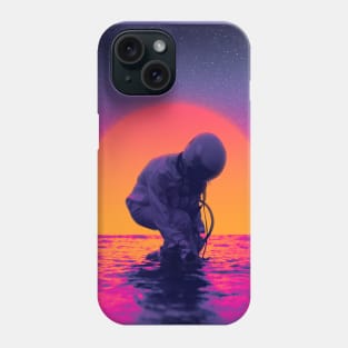 astronaut beach Phone Case