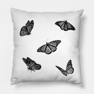 Black And White Butterflies Sticker Pack Pillow