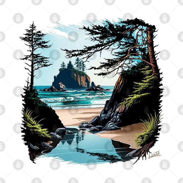 Secret Beach Oregon by Crew