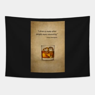 Funny Drinking Quote Tapestry