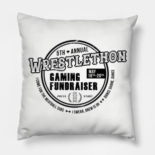 Wrestlethon 5th Anniversary (Dark) Pillow