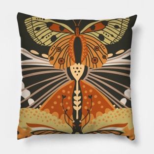 Boho Buterflies Collage Pillow