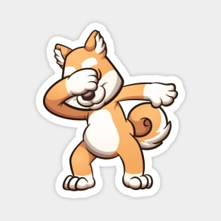 Dabbing Shiba Inu Magnet