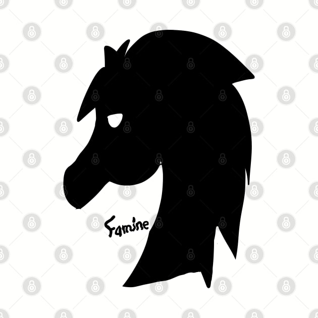 Black Horse emblem (Famine) by VixenwithStripes