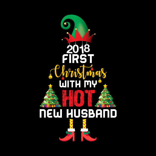 2018 First Christmas With My Hot New Husband by TeeLand