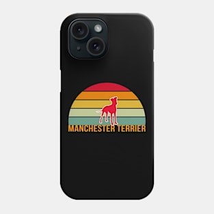 Manchester Terrier Vintage Silhouette Phone Case