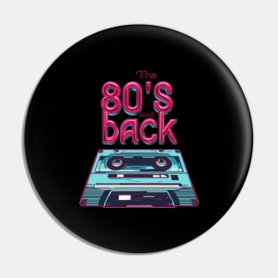 80's back cassette perspective Pin