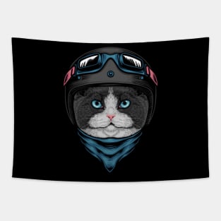 Cat rider Tapestry