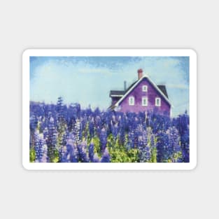The Purple House Magnet