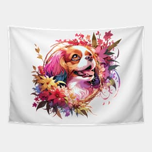 English Toy Spaniel Celebrates Mothers Day - Cherished Dog Mom Gift Tapestry