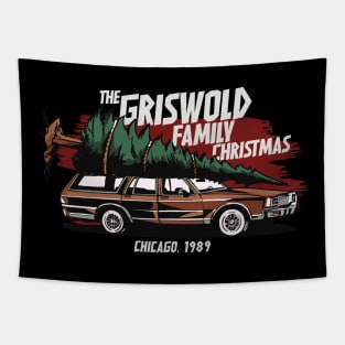 The Griswold Family Christmas Tree // Funny Christmas Graphic Tapestry