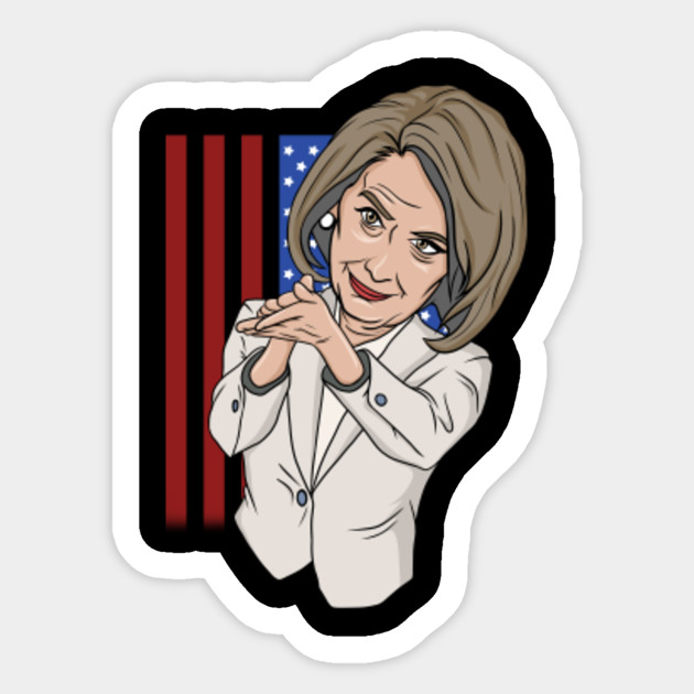 Nancy Pelosi Clapping Nancy Pelosi Sticker Teepublic Uk