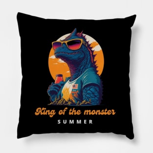 King of monster,The great monster of world, summer vibe Pillow