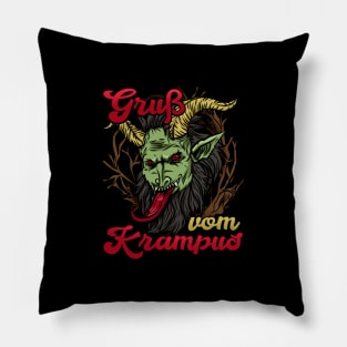 Gruss vom Krampus - Christmas Winter Devil Gift Pillow