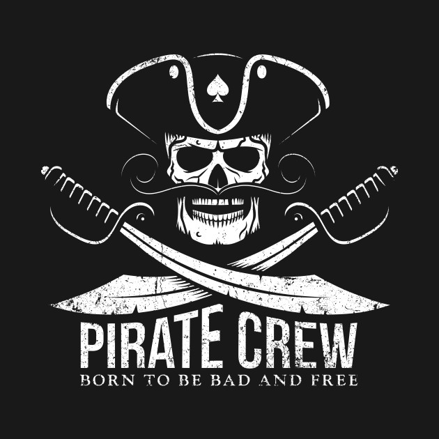 Pirate crew logo - Pirate - T-Shirt | TeePublic