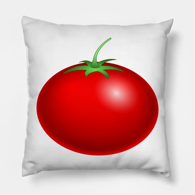 Tomato berry illustration Pillow by AlexanderZam