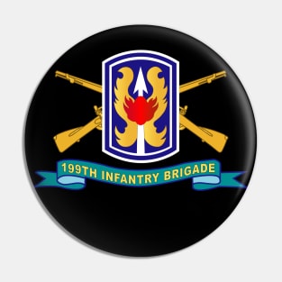 199th Infantry Brigade w Br - SSI - Ribbon X 300 Pin